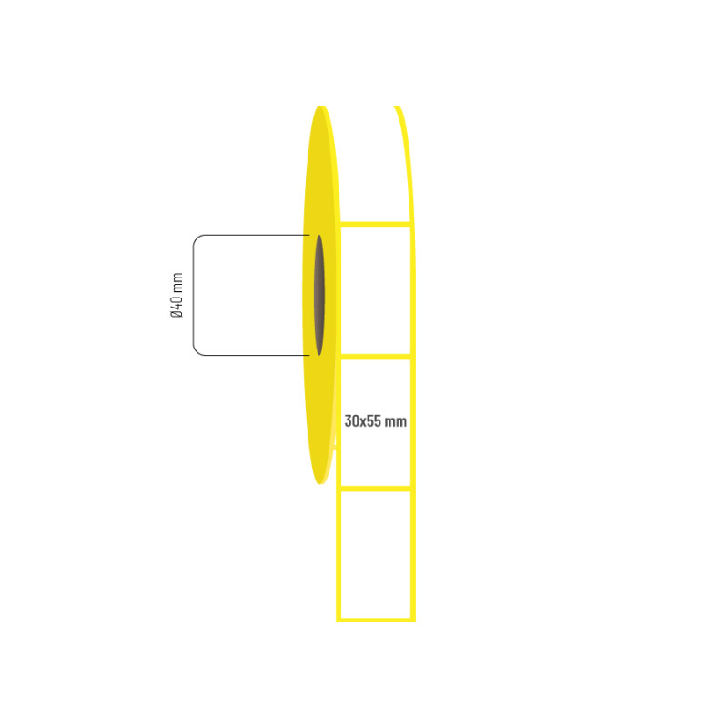 30x55 mm Lamine Termal Etiket