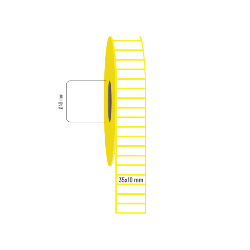 35x10 mm Lamine Termal Etiket 35x10 mm Lamine Termal Etiket