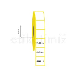 35x35 mm Lamine Termal Etiket