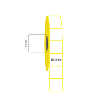 35x35 mm Lamine Termal Etiket 35x35 mm Lamine Termal Etiket