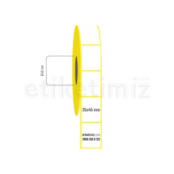 35x45 mm Lamine Termal Etiket