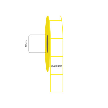 35x50 mm Lamine Termal Etiket 35x50 mm Lamine Termal Etiket