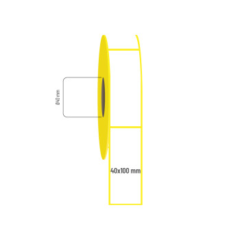 40x100 mm Lamine Termal Etiket 40x100 mm Lamine Termal Etiket