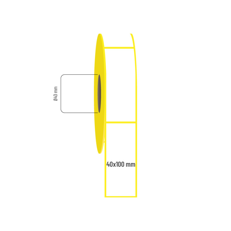 40x100 mm Lamine Termal Etiket 40x100 mm Lamine Termal Etiket