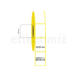 40x55 mm Lamine Termal Etiket
