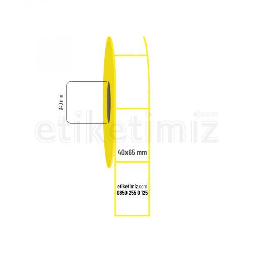 40x65 mm Lamine Termal Etiket 40x65 mm Lamine Termal Etiket