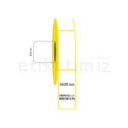 40x95 mm Lamine Termal Etiket