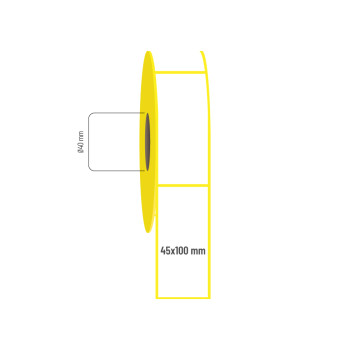 45x100 mm Lamine Termal Etiket 45x100 mm Lamine Termal Etiket