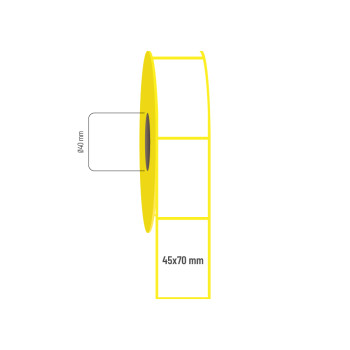 45x70 mm Lamine Termal Etiket 45x70 mm Lamine Termal Etiket