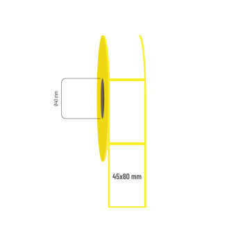 45x80 mm Lamine Termal Etiket 45x80 mm Lamine Termal Etiket
