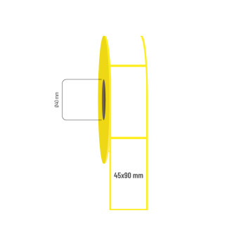 45x90 mm Lamine Termal Etiket 45x90 mm Lamine Termal Etiket