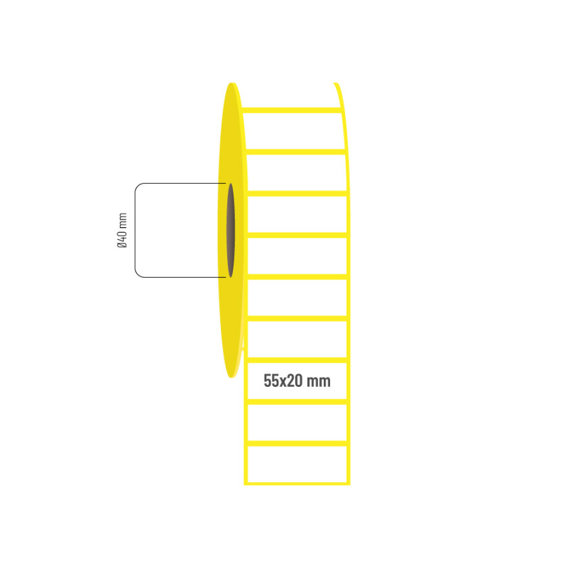 55x20 mm Lamine Termal Etiket 55x20 mm Lamine Termal Etiket