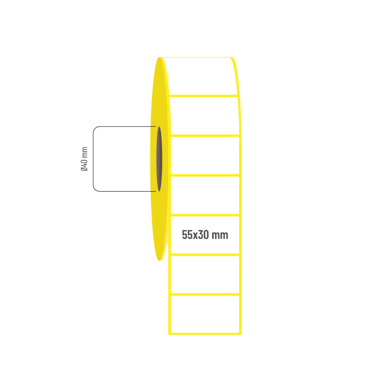 55x30 mm Lamine Termal Etiket