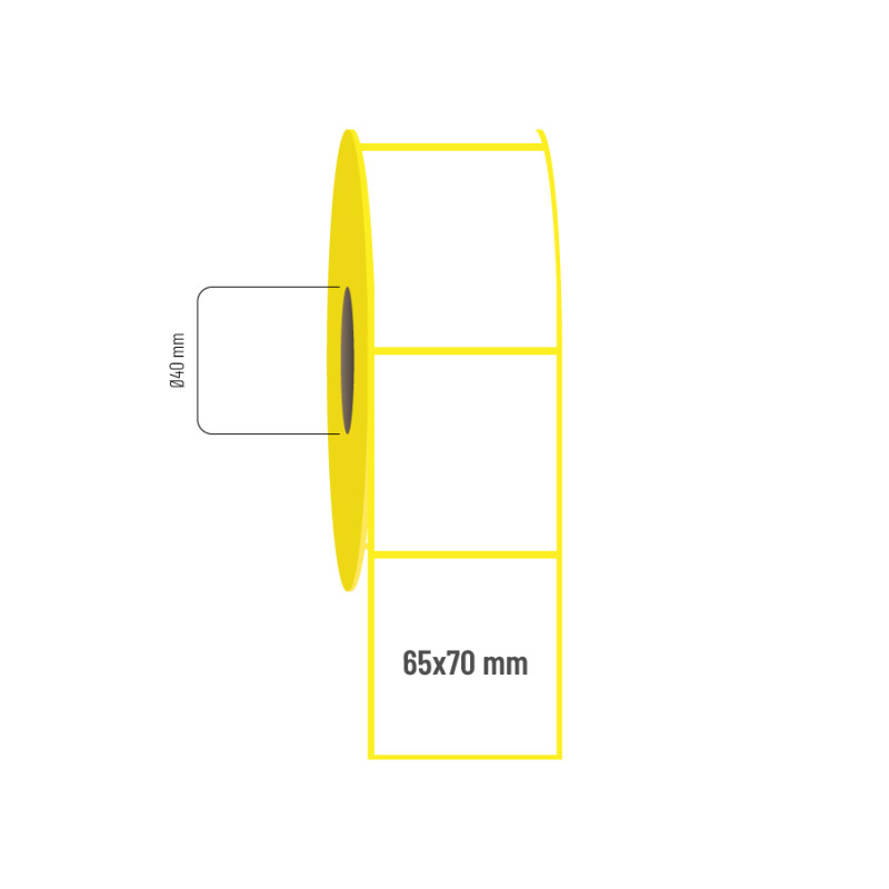 65x70 mm Lamine Termal Etiket 65x70 mm Lamine Termal Etiket