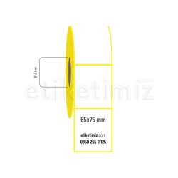 65x75 mm Lamine Termal Etiket