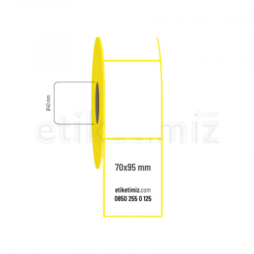 70x95 mm Lamine Termal Etiket 70x95 mm Lamine Termal Etiket