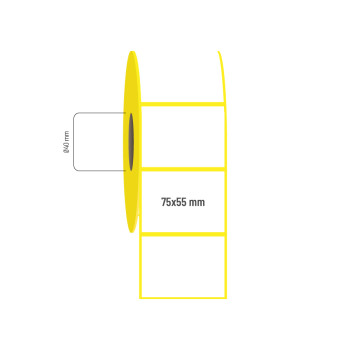 75x55 mm Lamine Termal Etiket 75x55 mm Lamine Termal Etiket