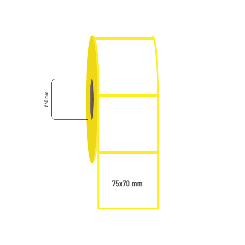 75x70 mm Lamine Termal Etiket 75x70 mm Lamine Termal Etiket