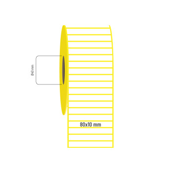80x10 mm Lamine Termal Etiket 80x10 mm Lamine Termal Etiket