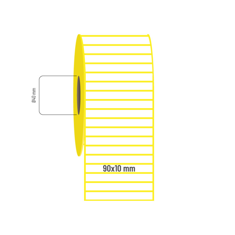 90x10 mm Lamine Termal Etiket 90x10 mm Lamine Termal Etiket