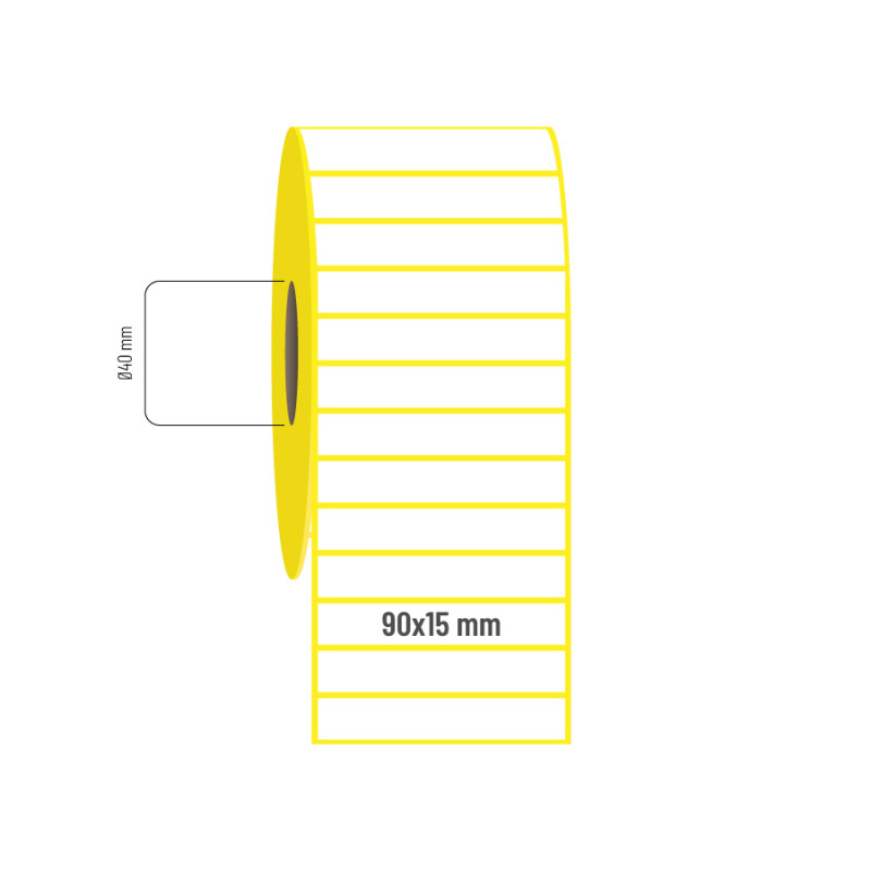 90x15 mm Lamine Termal Etiket 90x15 mm Lamine Termal Etiket