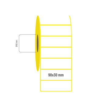 90x30 mm Lamine Termal Etiket 90x30 mm Lamine Termal Etiket