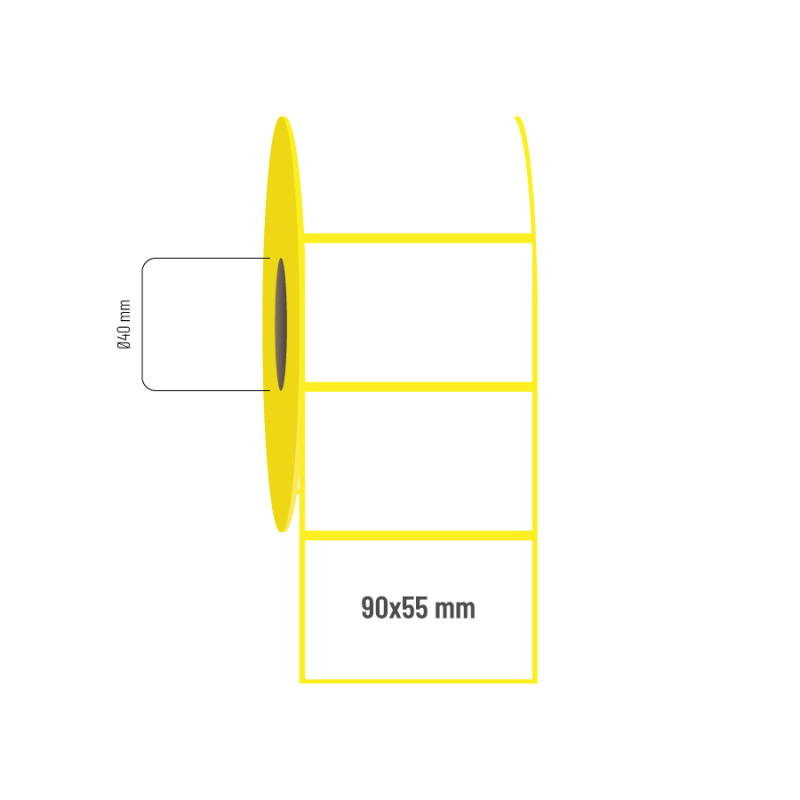 90x55 mm Lamine Termal Etiket 90x55 mm Lamine Termal Etiket
