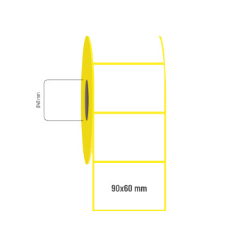 90x60 mm Lamine Termal Etiket 90x60 mm Lamine Termal Etiket
