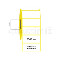 95x40 mm Lamine Termal Etiket