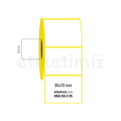 95x70 mm Lamine Termal Etiket