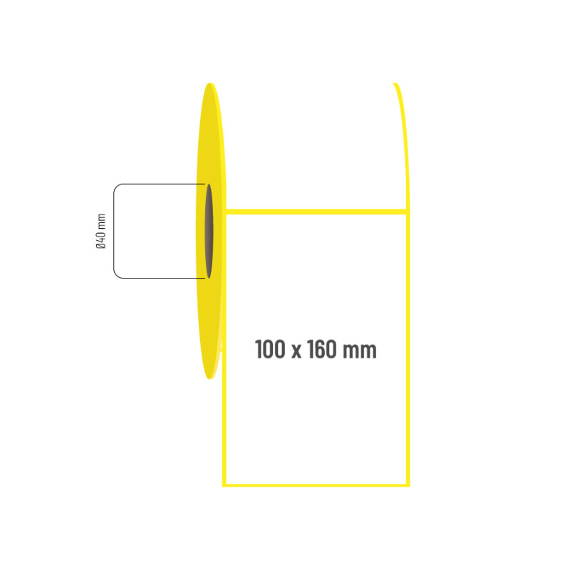100x160 mm Lamine Termal Etiket 100x160 mm Lamine Termal Etiket