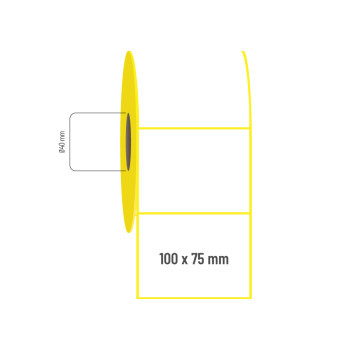 100x75 mm Lamine Termal Etiket 100x75 mm Lamine Termal Etiket