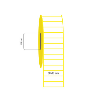 60x15 mm Lamine Termal Etiket