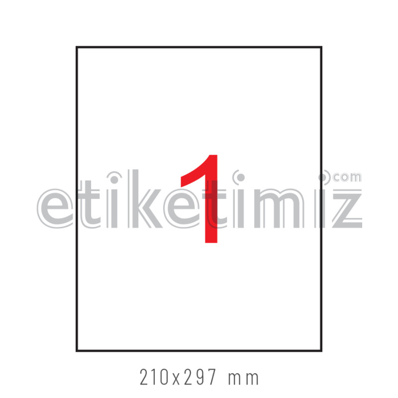 210x297 mm Şeffaf Lazer Etiket 210x297 mm Şeffaf Lazer Etiket