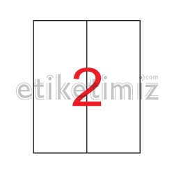 105x297 mm Şeffaf Lazer Etiket
