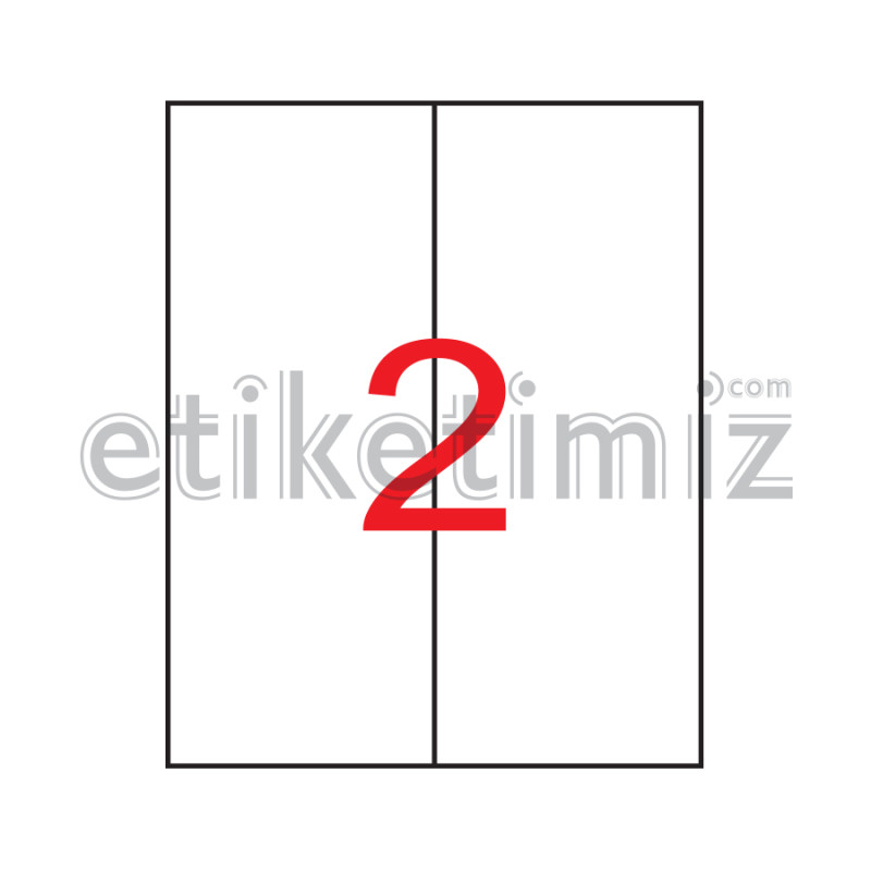 105x297 mm Şeffaf Lazer Etiket