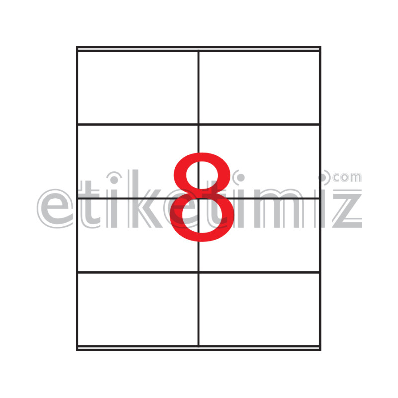 105x74 mm Şeffaf Lazer Etiket 105x74 mm Şeffaf Lazer Etiket