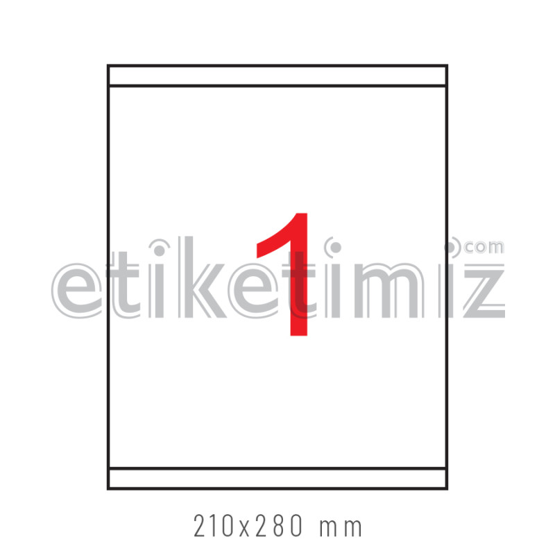 210x280 mm Şeffaf Lazer Etiket 210x280 mm Şeffaf Lazer Etiket