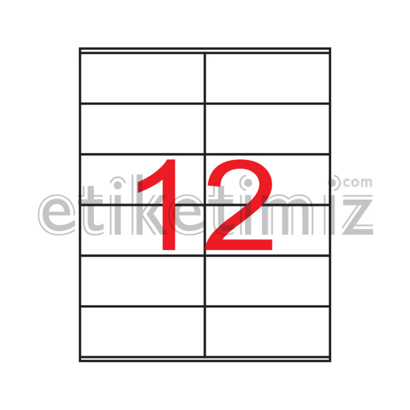 105x48 mm Şeffaf Lazer Etiket 105x48 mm Şeffaf Lazer Etiket