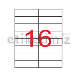 105x37 mm Şeffaf Lazer Etiket