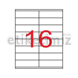 105x36 mm Şeffaf Lazer Etiket