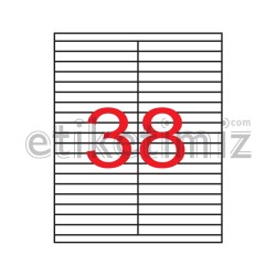 105x15 mm Şeffaf Lazer Etiket