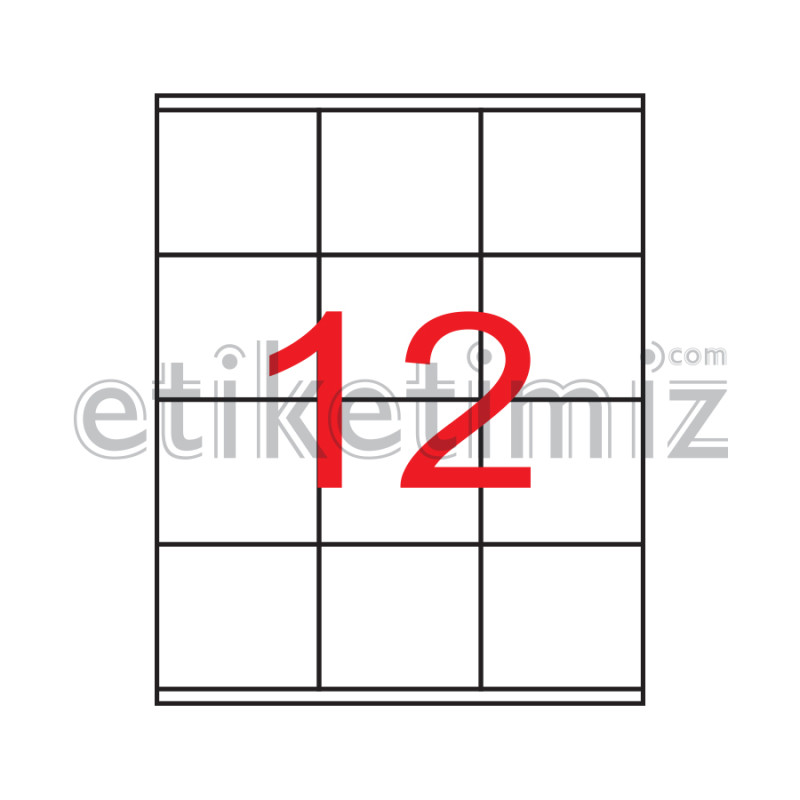 70x70 mm Şeffaf Lazer Etiket 70x70 mm Şeffaf Lazer Etiket