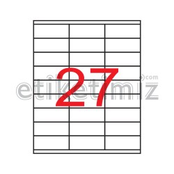 70x32 mm Şeffaf Lazer Etiket