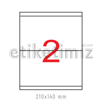 210x140 mm Şeffaf Lazer Etiket