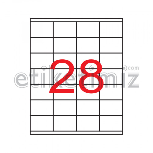 52.5x41 mm Şeffaf Lazer Etiket 52.5x41 mm Şeffaf Lazer Etiket