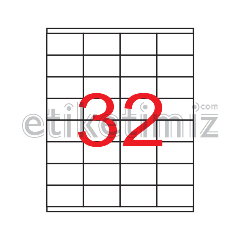 52.5x35 mm Şeffaf Lazer Etiket 52.5x35 mm Şeffaf Lazer Etiket