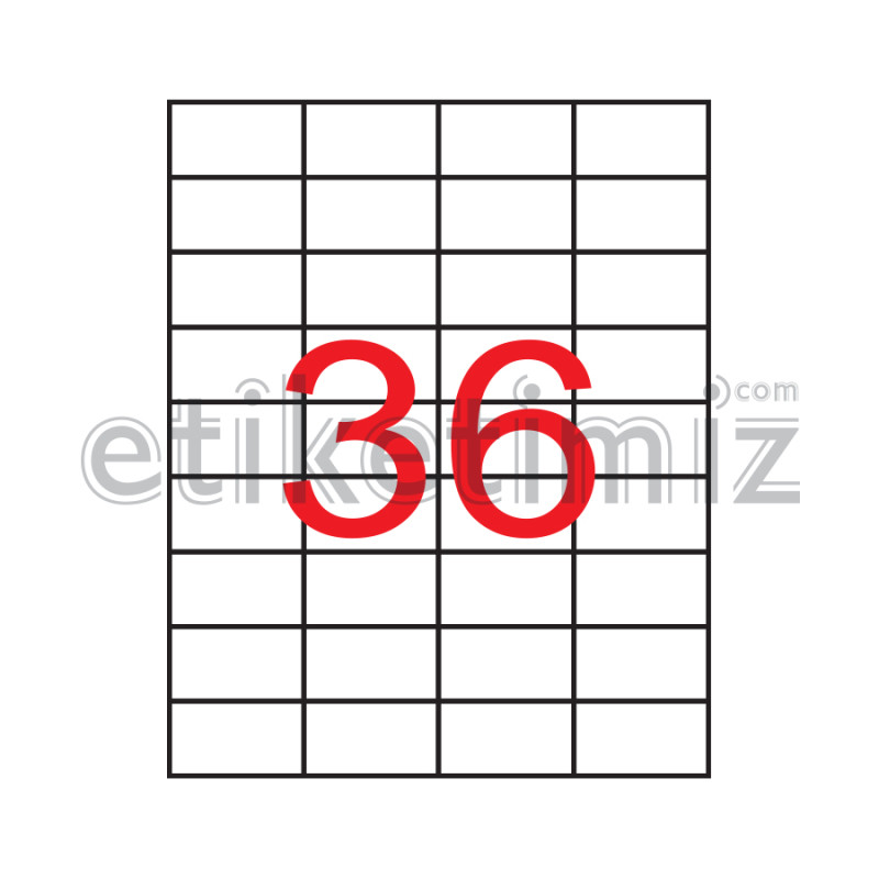 52.5x33 mm Şeffaf Lazer Etiket 52.5x33 mm Şeffaf Lazer Etiket