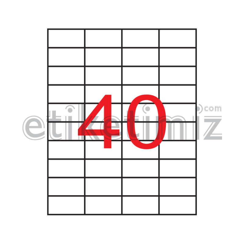 52.5x29 mm Şeffaf Lazer Etiket 52.5x29 mm Şeffaf Lazer Etiket