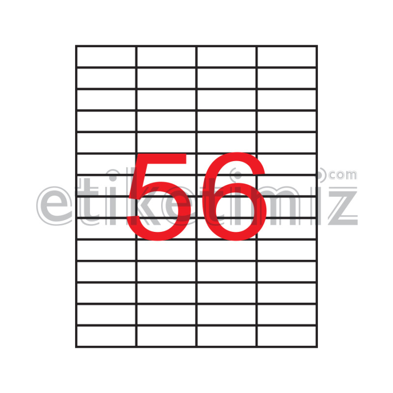 52.5x21 mm Şeffaf Lazer Etiket 52.5x21 mm Şeffaf Lazer Etiket